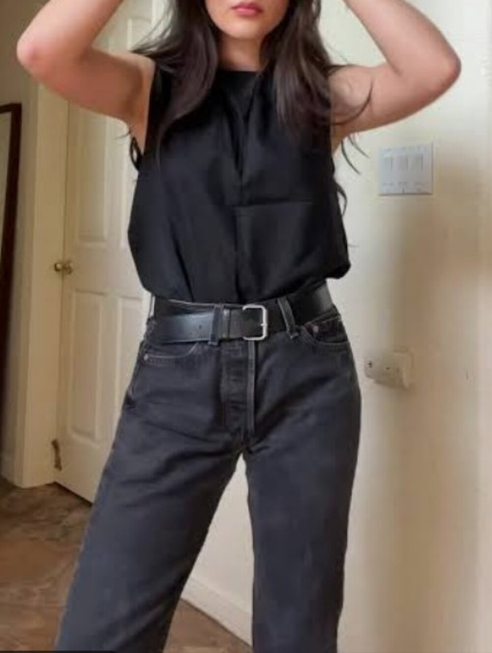 Levi's Vintage Black Straight-Leg Jeans